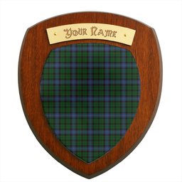 ScotsTee Shop Scottish MacIntyre Clan Tartan Wooden Wall Plaque Personalize with Your Name