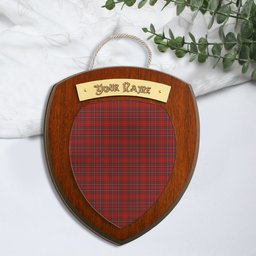 ScotsTee Shop Scottish MacCoul Clan Tartan Wooden Wall Plaque Personalize with Your Name