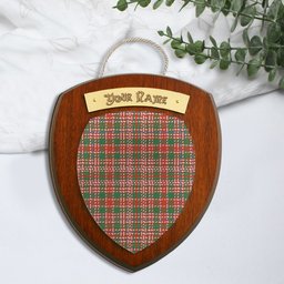 ScotsTee Shop Scottish MacAlister Ancient Clan Clan Tartan Wooden Wall Plaque Personalize with Your Name