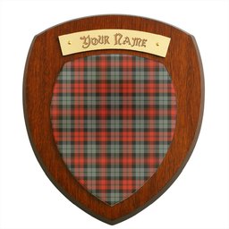 ScotsTee Shop Scottish MacLachlan Weathered Clan Tartan Wooden Wall Plaque Personalize with Your Name