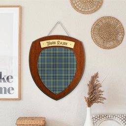 ScotsTee Shop Scottish MacKinlay Ancient Clan Tartan Wooden Wall Plaque Personalize with Your Name