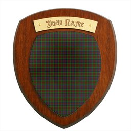 ScotsTee Shop Scottish MacDuff Hunting Clan Tartan Wooden Wall Plaque Personalize with Your Name