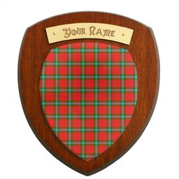 ScotsTee Shop Scottish MacLaine of Loch Buie Clan Tartan Wooden Wall Plaque Personalize with Your Name
