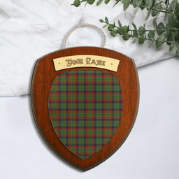ScotsTee Shop Scottish MacNett Clan Tartan Wooden Wall Plaque Personalize with Your Name