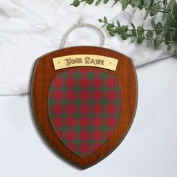 ScotsTee Shop Scottish MacNab Clan Clan Tartan Wooden Wall Plaque Personalize with Your Name