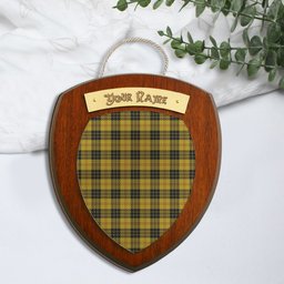 ScotsTee Shop Scottish MacLeod 1831 Clan Tartan Wooden Wall Plaque Personalize with Your Name