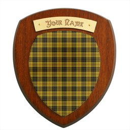 ScotsTee Shop Scottish MacLeod 1831 Clan Tartan Wooden Wall Plaque Personalize with Your Name