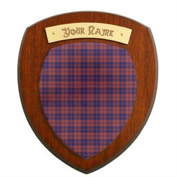 ScotsTee Shop Scottish MacGregor of Glengyle Clan Tartan Wooden Wall Plaque Personalize with Your Name