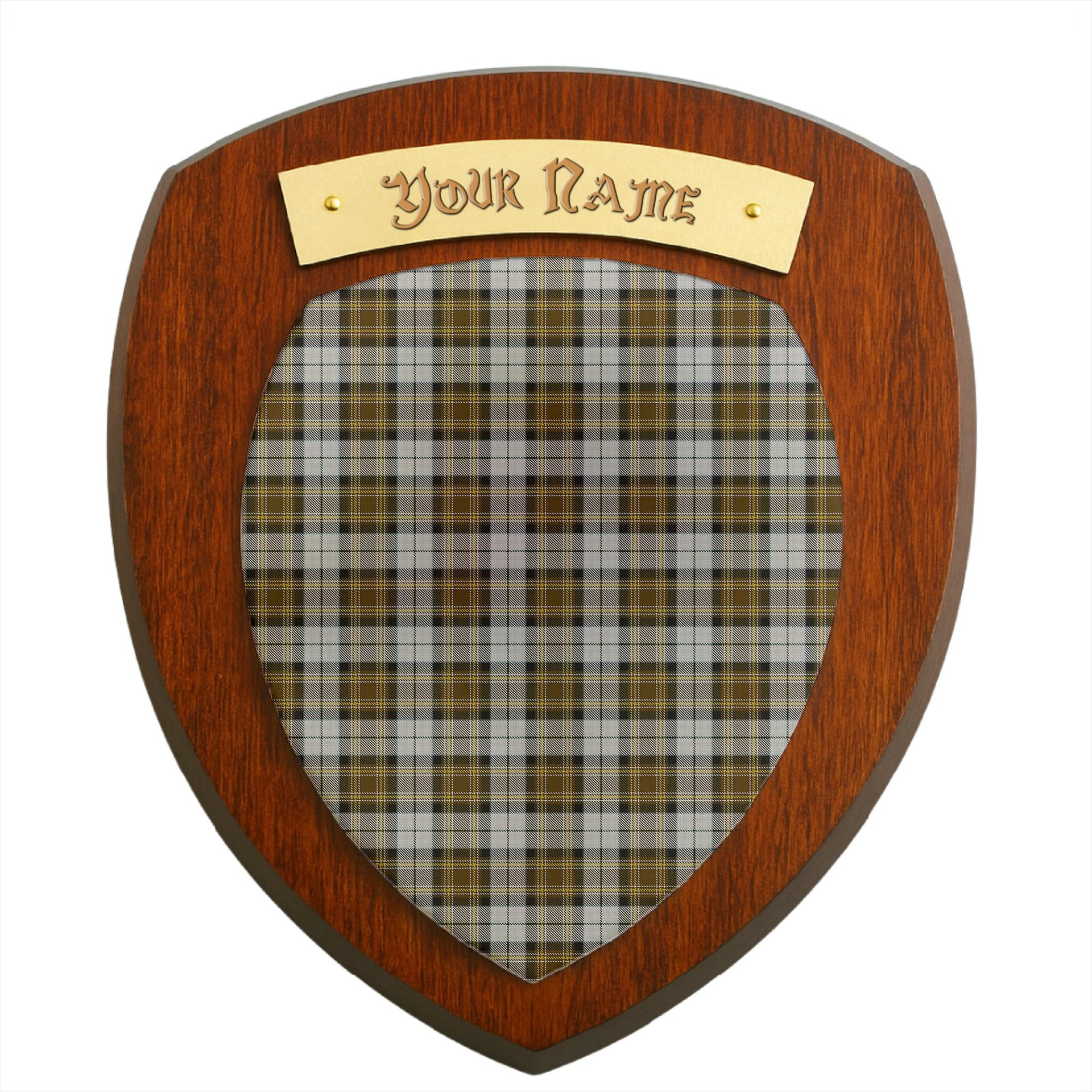 ScotsTee Shop Scottish MacKellar Dress Clan Tartan Wooden Wall Plaque Personalize with Your Name