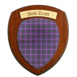 ScotsTee Shop Scottish Lang Ancient Clan Clan Tartan Wooden Wall Plaque Personalize with Your Name
