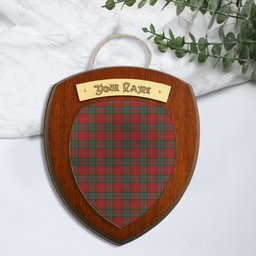 ScotsTee Shop Scottish MacLean Clan Tartan Wooden Wall Plaque Personalize with Your Name