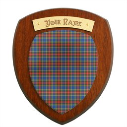 ScotsTee Shop Scottish MacBeth Modern SC Clan Tartan Wooden Wall Plaque Personalize with Your Name