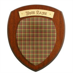 ScotsTee Shop Scottish MacMillan Old Weathered Clan Tartan Wooden Wall Plaque Personalize with Your Name