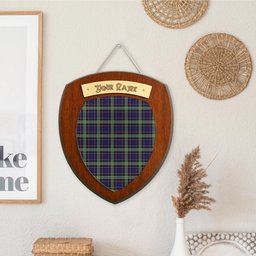ScotsTee Shop Scottish MacKusick Clan Tartan Wooden Wall Plaque Personalize with Your Name