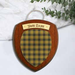 ScotsTee Shop Scottish MacLeod Clan Tartan Wooden Wall Plaque Personalize with Your Name