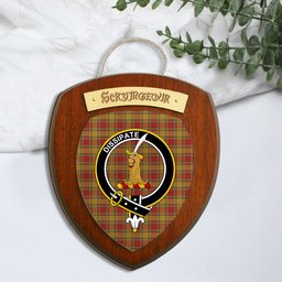 ScotsTee Shop Scottish Scrymgeour Clan Crest Scottish Tartan Wooden Wall Plaque