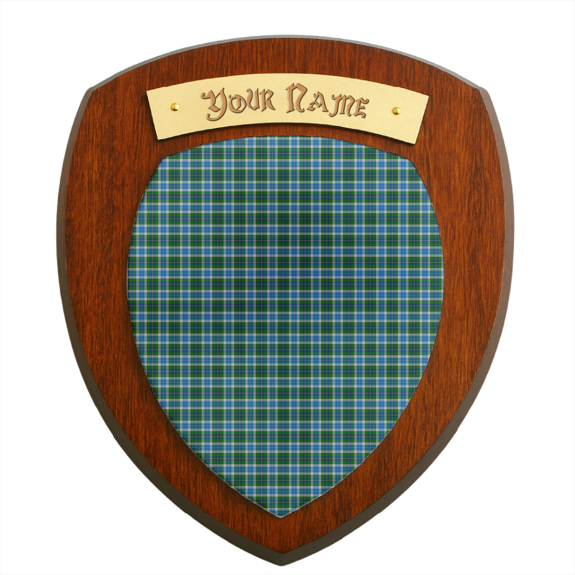 ScotsTee Shop Scottish Robinson Barbara Ann Clan Tartan Wooden Wall Plaque Personalize with Your Name