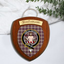 ScotsTee Shop Scottish MacFarlane Dress Clan Crest Scottish Tartan Wooden Wall Plaque