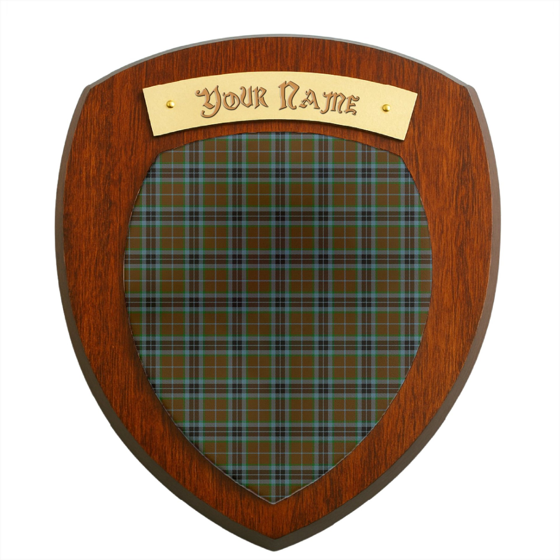 ScotsTee Shop Scottish MacTavish Hunting Clan Tartan Wooden Wall Plaque Personalize with Your Name
