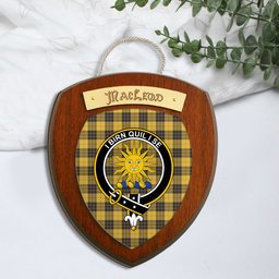 ScotsTee Shop Scottish MacLeod of Lewis Ancient SC Clan Crest Scottish Tartan Wooden Wall Plaque