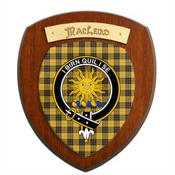 ScotsTee Shop Scottish MacLeod of Lewis Ancient SC Clan Crest Scottish Tartan Wooden Wall Plaque
