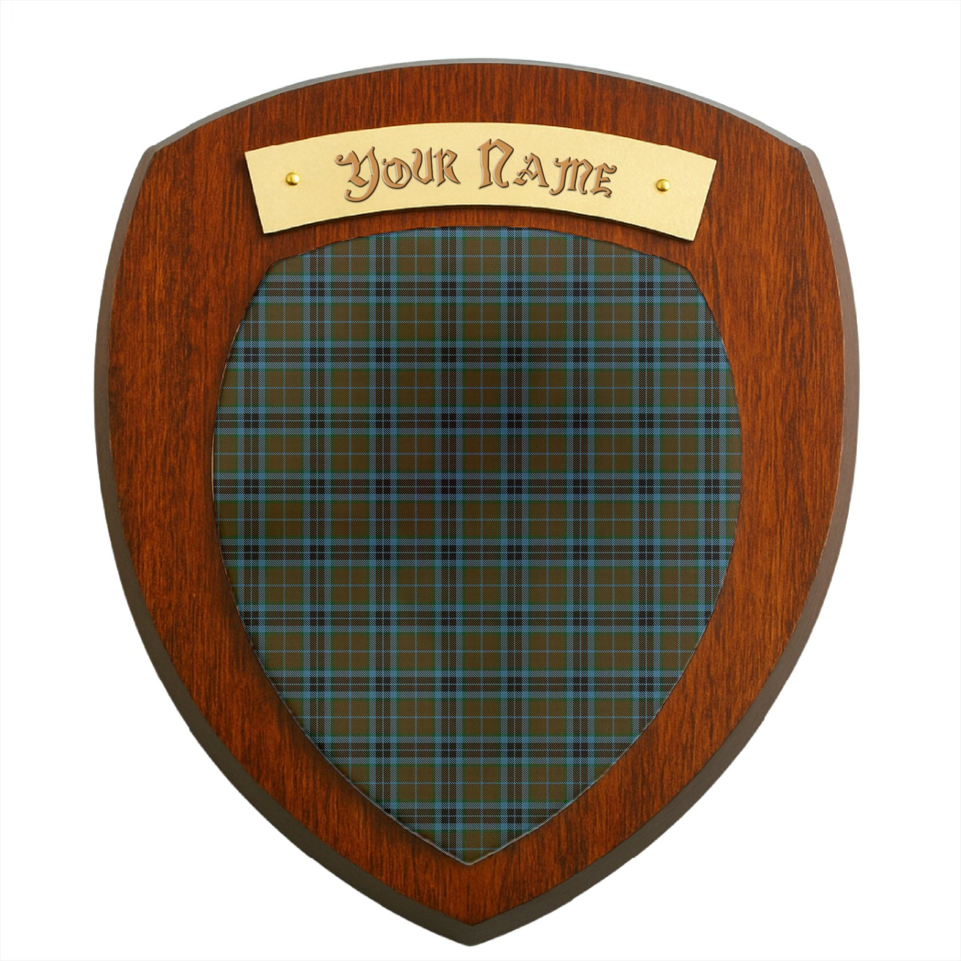 ScotsTee Shop Scottish Thompson Hunting Clan Tartan Wooden Wall Plaque Personalize with Your Name