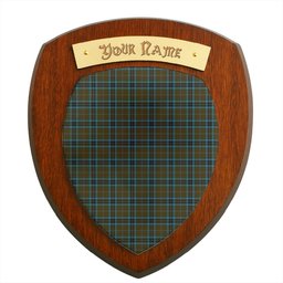 ScotsTee Shop Scottish Thompson Hunting Clan Tartan Wooden Wall Plaque Personalize with Your Name
