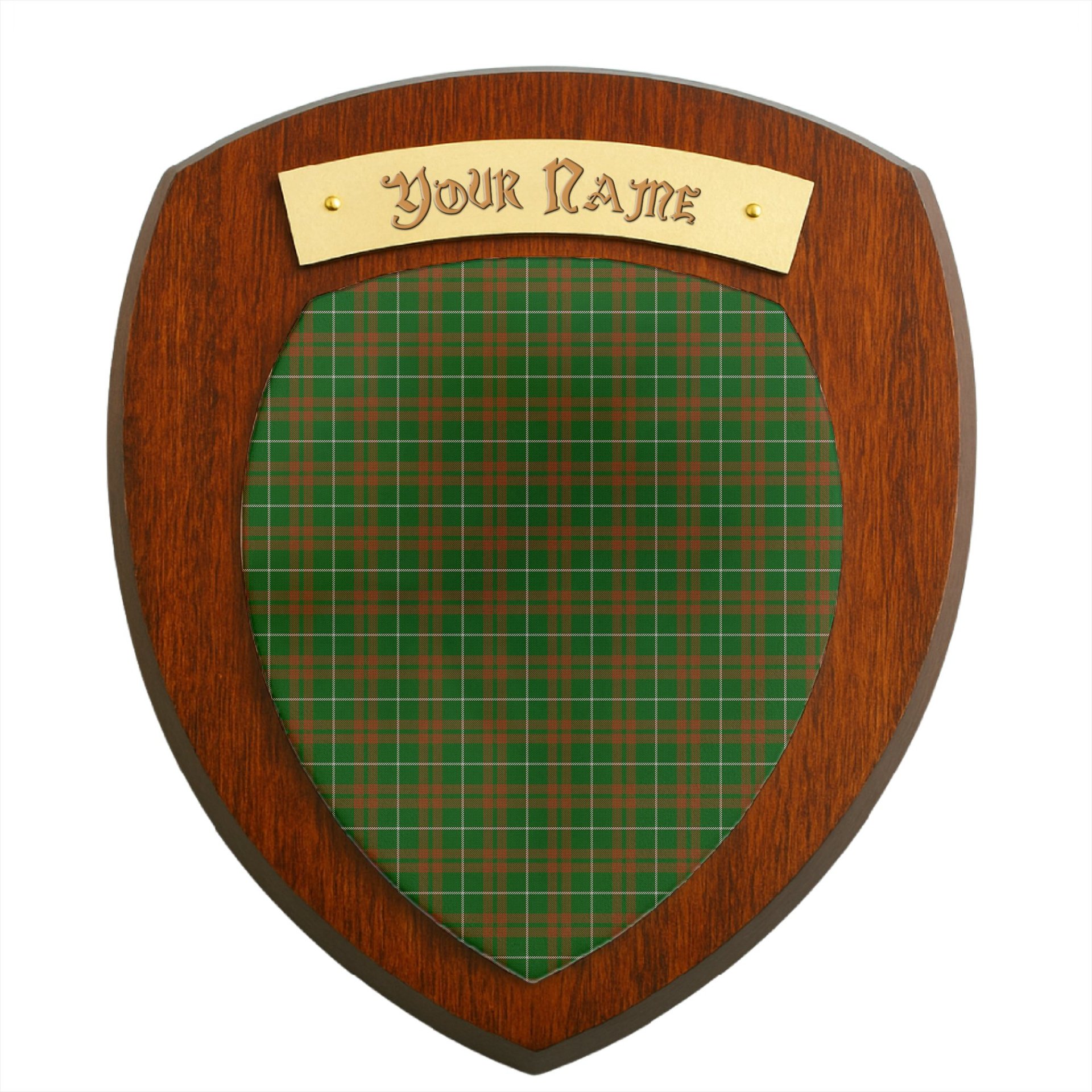 ScotsTee Shop Scottish O_Neill Australia Clan Tartan Wooden Wall Plaque Personalize with Your Name