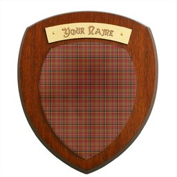 ScotsTee Shop Scottish Ogilvie (Ogilvy) of Strathallan Clan Tartan Wooden Wall Plaque Personalize with Your Name
