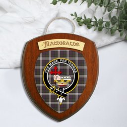 ScotsTee Shop Scottish MacDonald Dress Clan Crest Scottish Tartan Wooden Wall Plaque