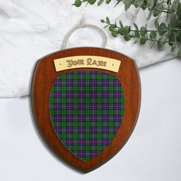 ScotsTee Shop Scottish Morrison Modern Clan Tartan Wooden Wall Plaque Personalize with Your Name