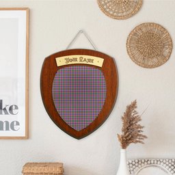 ScotsTee Shop Scottish Ohio District Clan Tartan Wooden Wall Plaque Personalize with Your Name