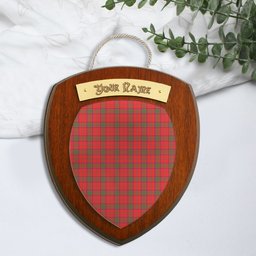 ScotsTee Shop Scottish Ross Modern Clan Tartan Wooden Wall Plaque Personalize with Your Name