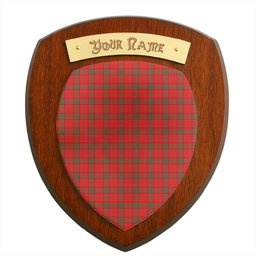 ScotsTee Shop Scottish Ross Modern Clan Tartan Wooden Wall Plaque Personalize with Your Name