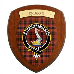 ScotsTee Shop Scottish Quarrie Ancient Clan Crest Scottish Tartan Wooden Wall Plaque