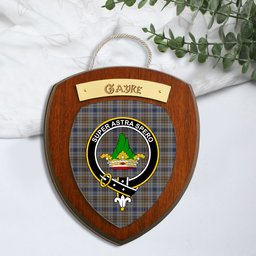 ScotsTee Shop Scottish Gayre Hunting Clan Crest Scottish Tartan Wooden Wall Plaque