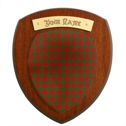 ScotsTee Shop Scottish McQueary Clan Tartan Wooden Wall Plaque Personalize with Your Name