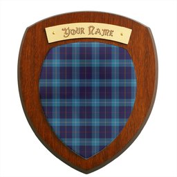ScotsTee Shop Scottish McKerrell of Hillhouse Clan Tartan Wooden Wall Plaque Personalize with Your Name