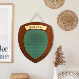 ScotsTee Shop Scottish Turnbull Hunting Ancient Clan Clan Tartan Wooden Wall Plaque Personalize with Your Name