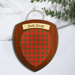 ScotsTee Shop Scottish McQueary Modern Clan Tartan Wooden Wall Plaque Personalize with Your Name