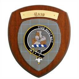 ScotsTee Shop Scottish Haig Ancient Clan Crest Scottish Tartan Wooden Wall Plaque