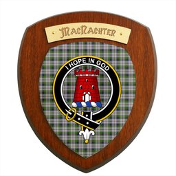 ScotsTee Shop Scottish MacNachten Dress Clan Crest Scottish Tartan Wooden Wall Plaque
