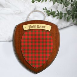ScotsTee Shop Scottish Maxwell Modern Clan Tartan Wooden Wall Plaque Personalize with Your Name