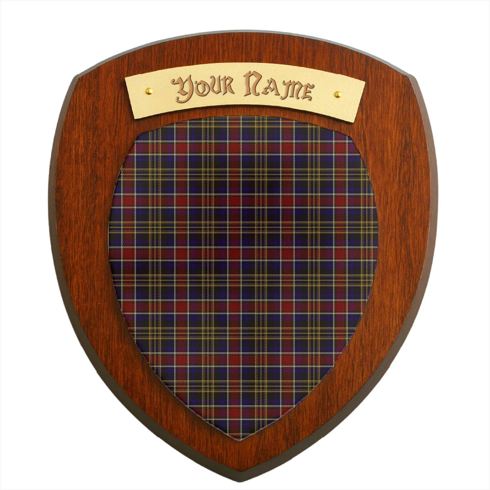 ScotsTee Shop Scottish Ruxton Clan Tartan Wooden Wall Plaque Personalize with Your Name