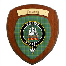 ScotsTee Shop Scottish Duncan Ancient Clan Clan Crest Scottish Tartan Wooden Wall Plaque