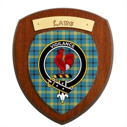 ScotsTee Shop Scottish Laing Modern Clan Crest Scottish Tartan Wooden Wall Plaque