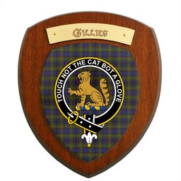 ScotsTee Shop Scottish Gillies 1 Clan Crest Scottish Tartan Wooden Wall Plaque