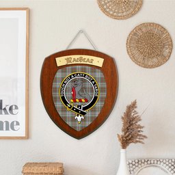 ScotsTee Shop Scottish MacBean Dress Clan Crest Scottish Tartan Wooden Wall Plaque