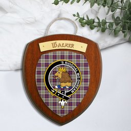 ScotsTee Shop Scottish Walker Dress Clan Crest Scottish Tartan Wooden Wall Plaque