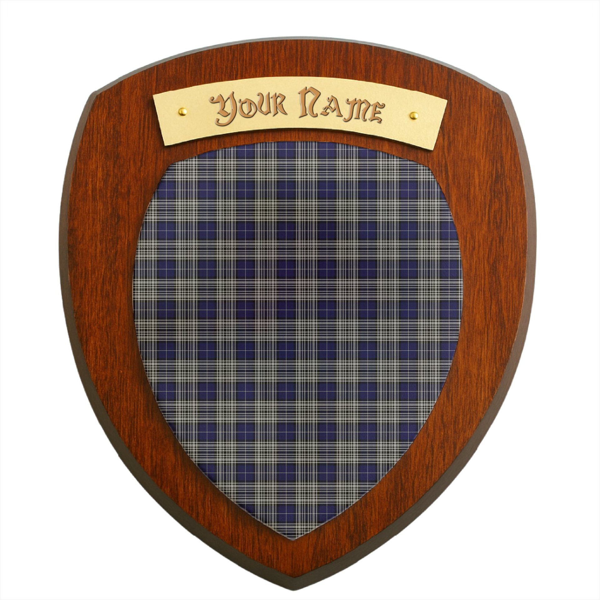ScotsTee Shop Scottish Napier Clan Tartan Wooden Wall Plaque Personalize with Your Name